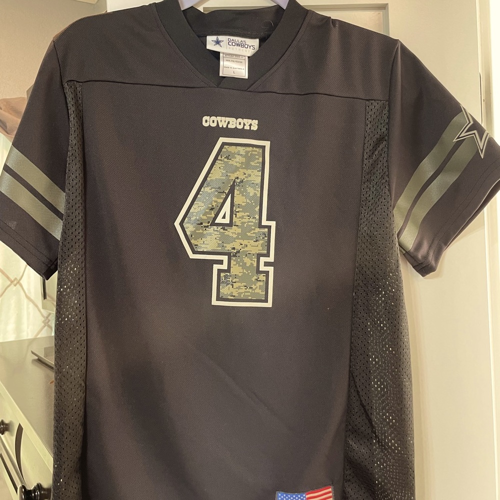 Prescott military football jersey